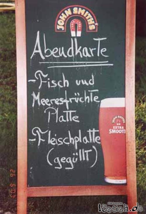 Abendkarte Abendkarte