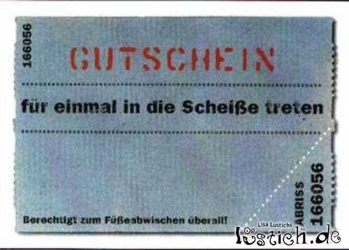 Gutschein Gutschein