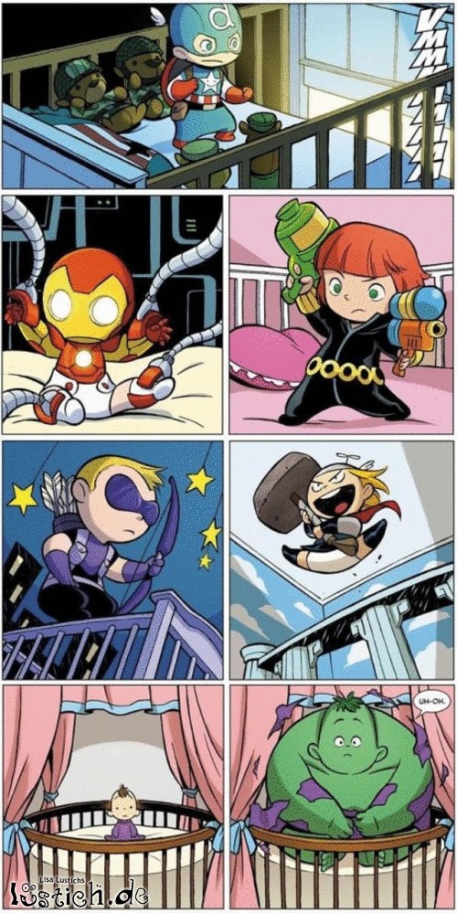 The Avengers als Kinder