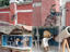 Geflickte Mauer als Street Art